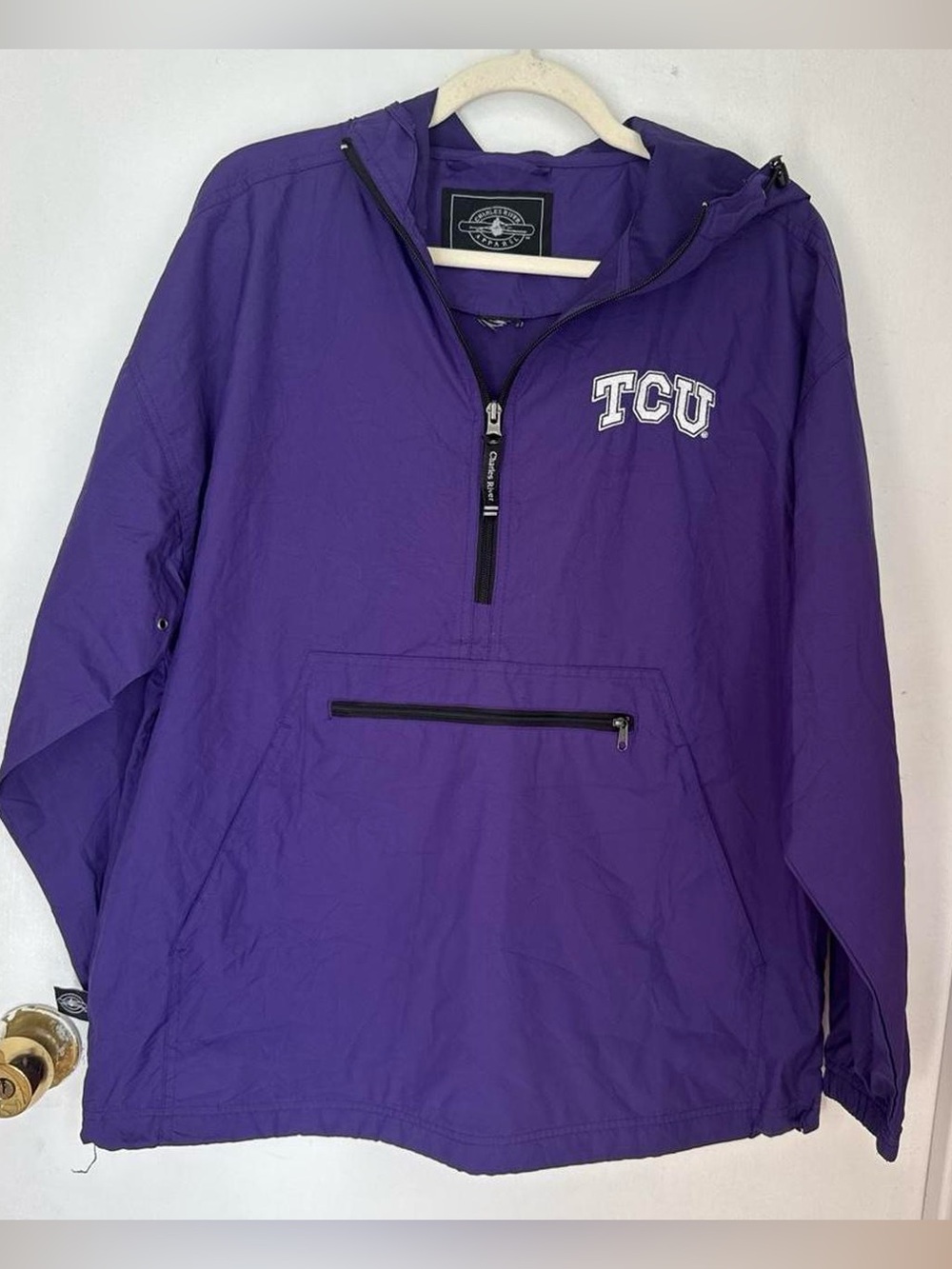 Charles River Apparel Purple Pullover Wind Breaker
